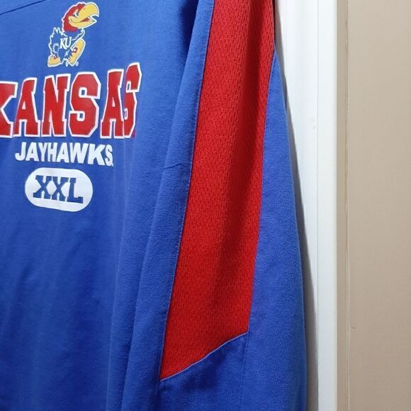 KU Kansas Jayhawks Long Sleeve Shirt. Kids. SZ 18. XXL - Picture 2 of 5